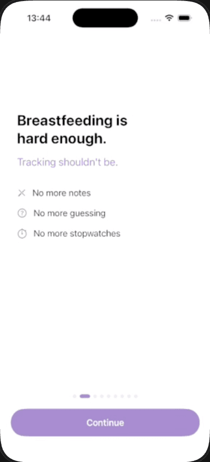 Onboarding: Breastfeeding is hard enough.