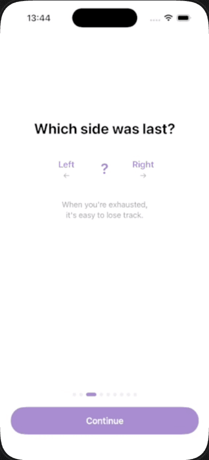 Onboarding: Which side was last?