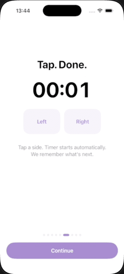 Onboarding: Tap. Done.